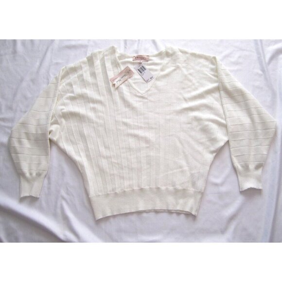 Women' Philosophy V Neck Viscose Blend Pullover Sweater Sz S (WS65) - Picture 1 of 7